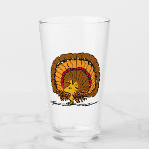 Peanuts Woodstock Turkey Glass
