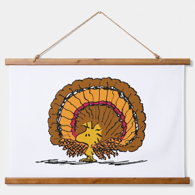 Peanuts | Woodstock Turkey Hanging Tapestry (Front)