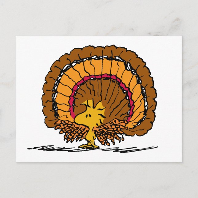 Peanuts | Woodstock Turkey Postcard (Front)
