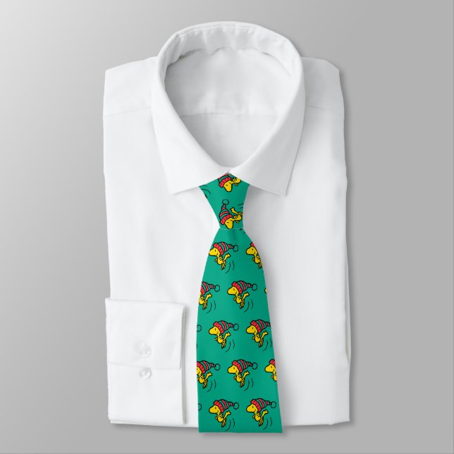 Peanuts | Woodstock Winter Beanie Cap Tie (Tied)