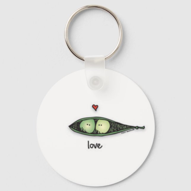 Peapod Love Keychain (Front)