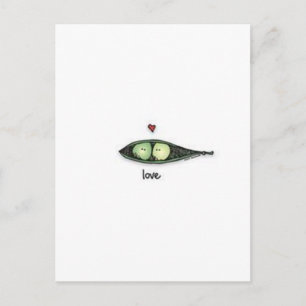 Peapod Love Postcard