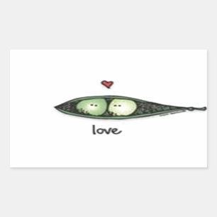 Peapod Love Sticker