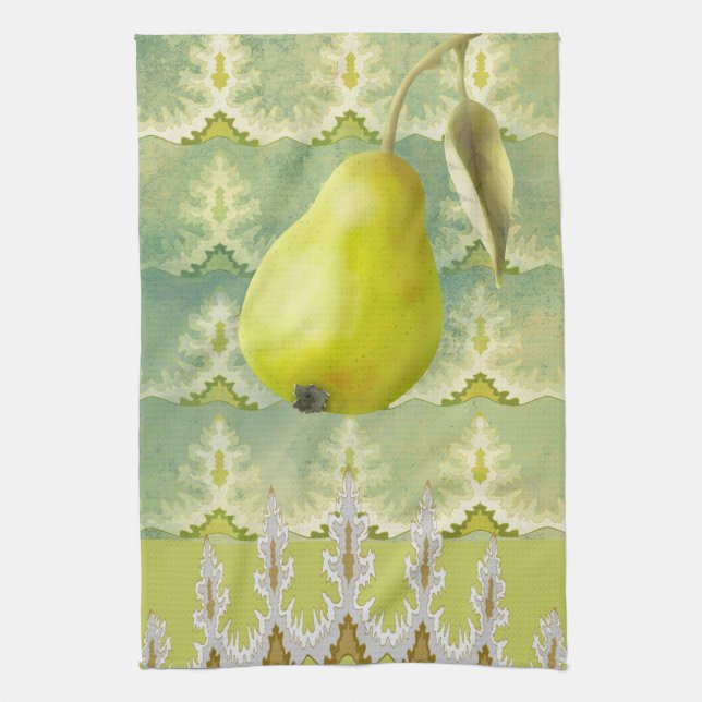 Pear Abstract  Kitchen Towel (Vertical)