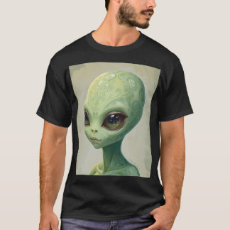 Pear Alien – Minimal Funny Fruit Art T-Shirt