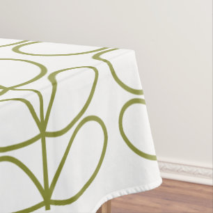 Pear and white Linear Stem Slate by Orla Kiely Tablecloth