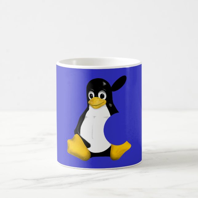 PEAR APPLE LINUX TUX MAC COFFEE MUG (Center)