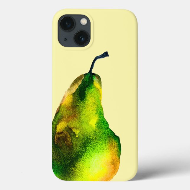 Pear art cute watercolor fruit Case-Mate iPhone case (Back)