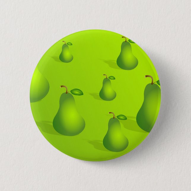 Pear Background 2 Inch Round Button (Front)