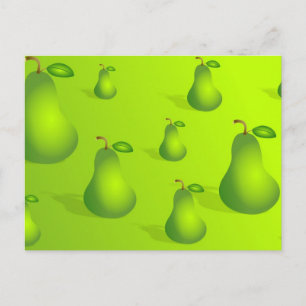 Pear Background Postcard
