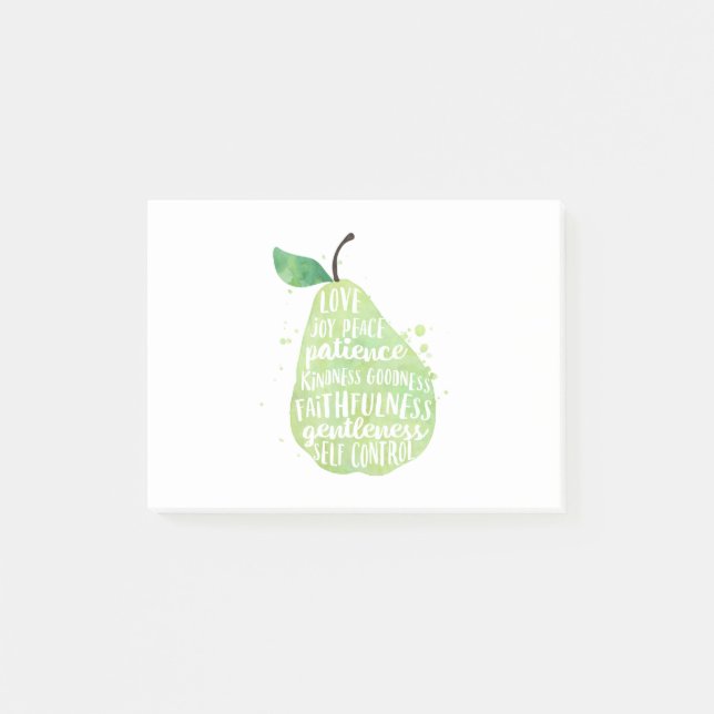 Pear Bible Quote Post-it Notes (Front)