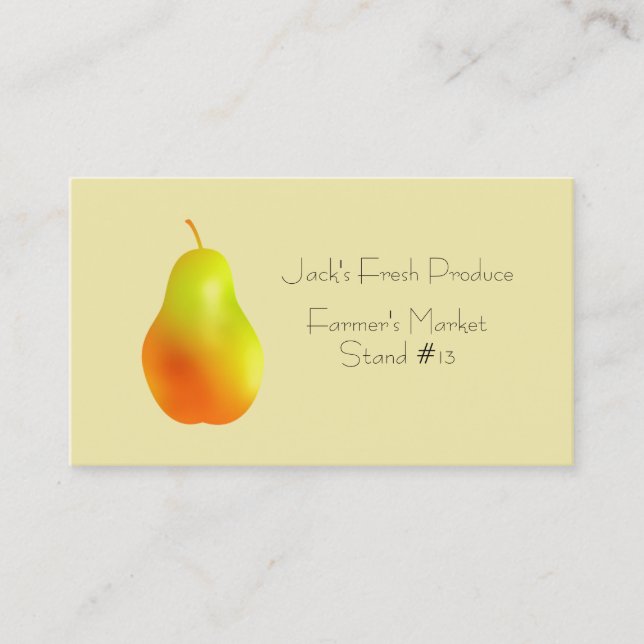 Pear Business Card (Front)