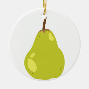 Pear Ceramic Ornament