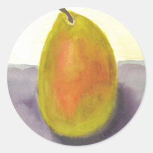 Pear Classic Round Sticker
