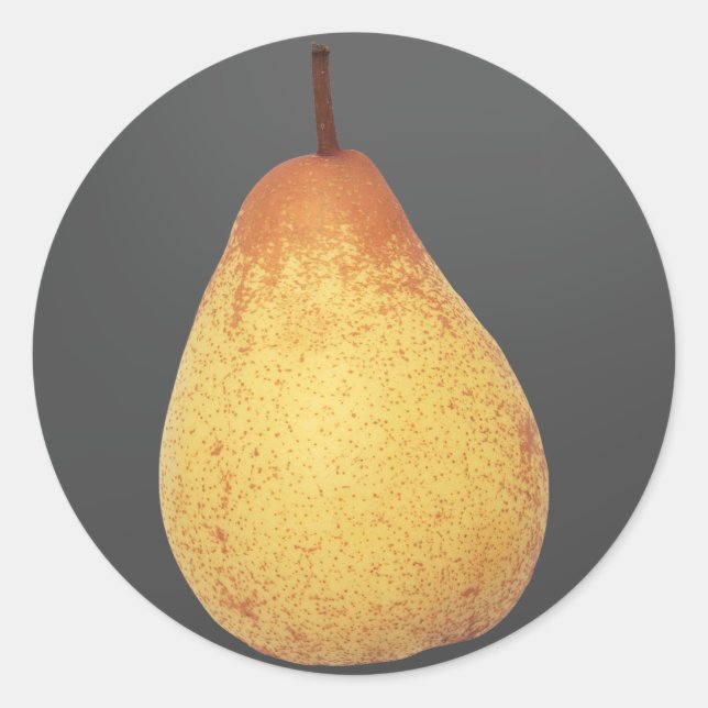 Pear Classic Round Sticker (Front)