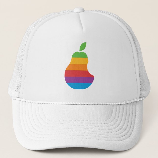 Pear Computers - Retro Apple Computers Parody Hat (Front)