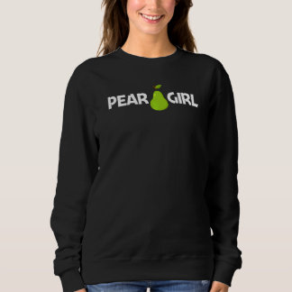 Pear Designs For Girls Kids Gardening Vegan Plant Sweatshirt