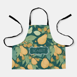 Pear Floral Colourful Personalized Pattern Apron