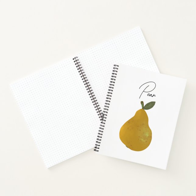 Pear Fruit Illustration  Notebook (Inside)