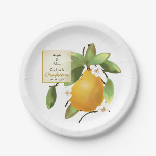 Pear Fruit Wedding  Paper Plate
