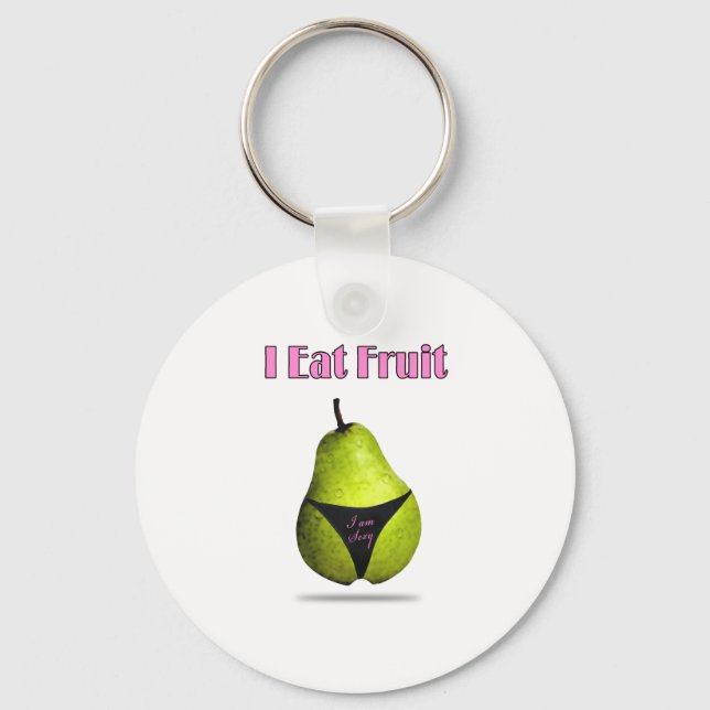 Pear fruits keychain (Front)