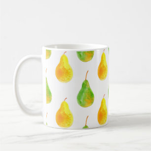 Pear fruits seamless pattern coffee mug