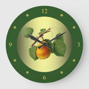 Pear ~ Giorgio Gallesio ~ Botanical Fruit ~ Large Clock