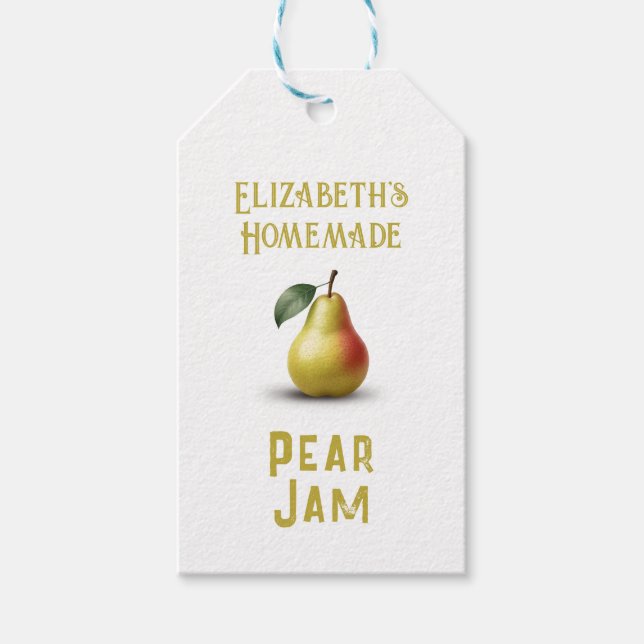 Pear Jam Gift Tags (Front)