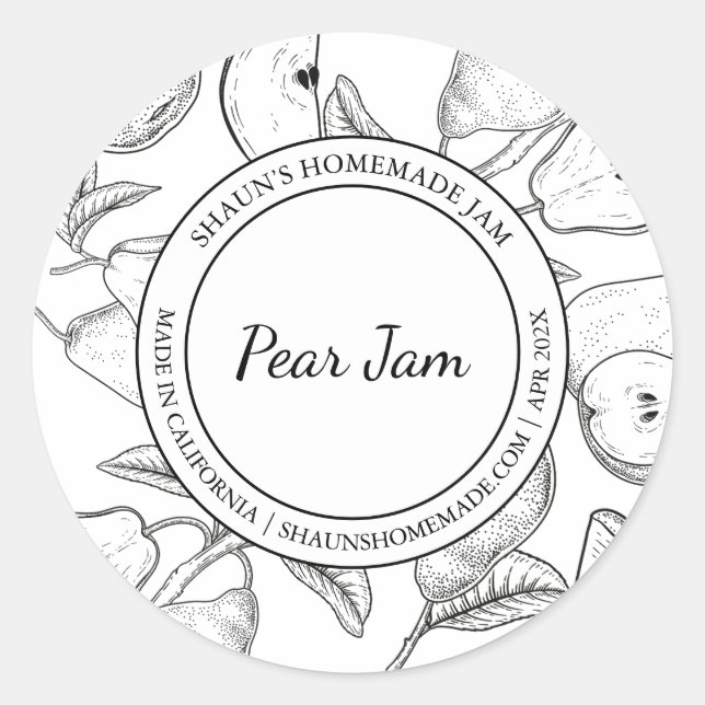 Pear Jam Sketch Modern label (Front)