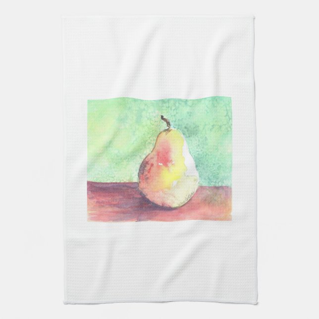 Pear Kitchen Dish Towel (Vertical)