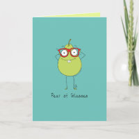Pear of Glasses Funny & Cute Pear Pun Card