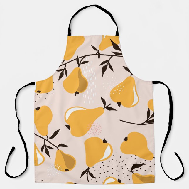 Pear Paradise: Colourful Overlaps Apron (Front)