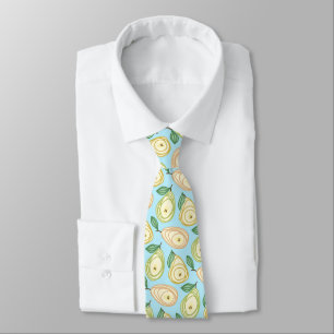 Pear pattern fun fruity chef tie