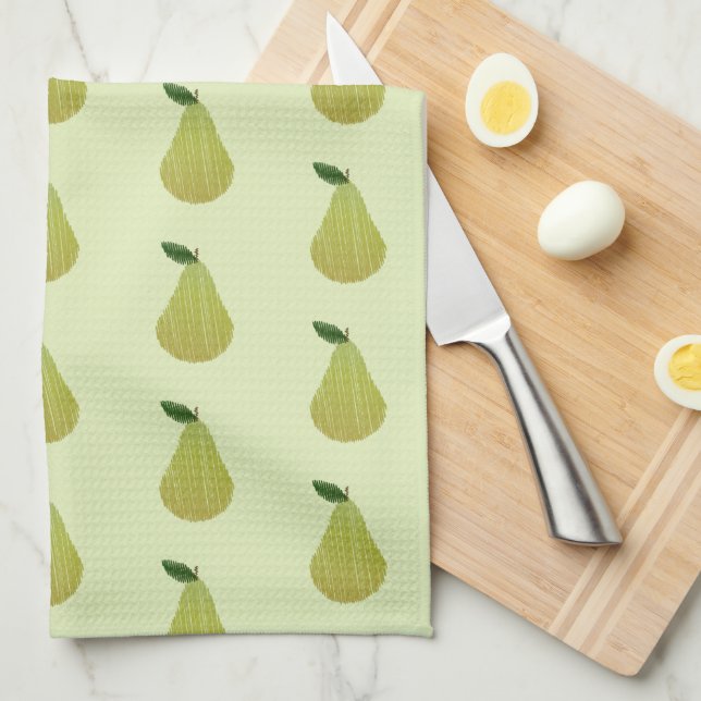 Pear Pattern Kitchen Towel (Quarter Fold)