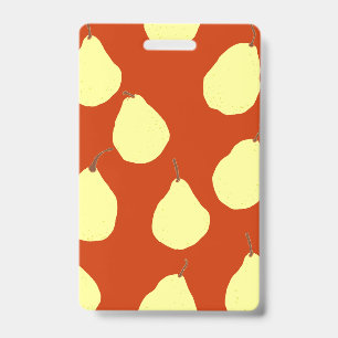 Pear Pattern Red Badge