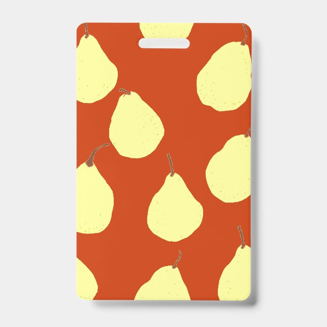 Pear Pattern Red Badge (Front)