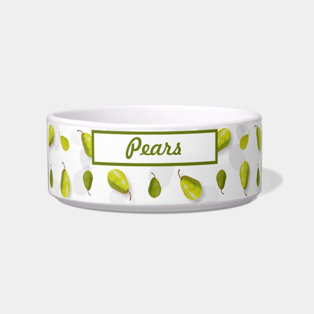 Pear Pet Bowls (Front)