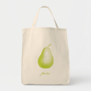 Pear (Poire) Organic Grocery Tote Bag