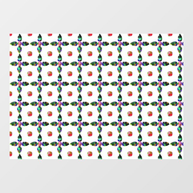 Pear shape Colour Art Window Cling (Sheet)