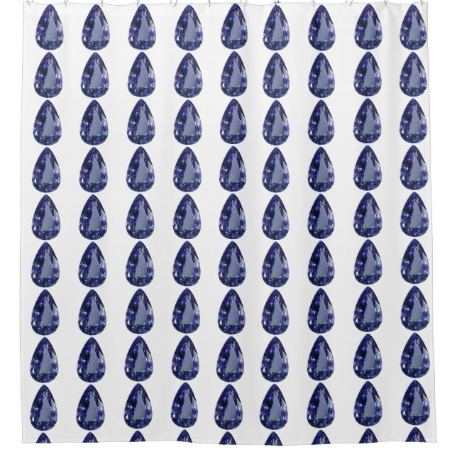 Pear shaped Sapphire Blue (Front)