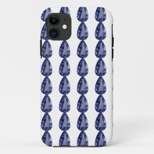Pear shaped Sapphire Blue iPhone 11 Case