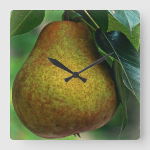 Pear Square Wall Clock