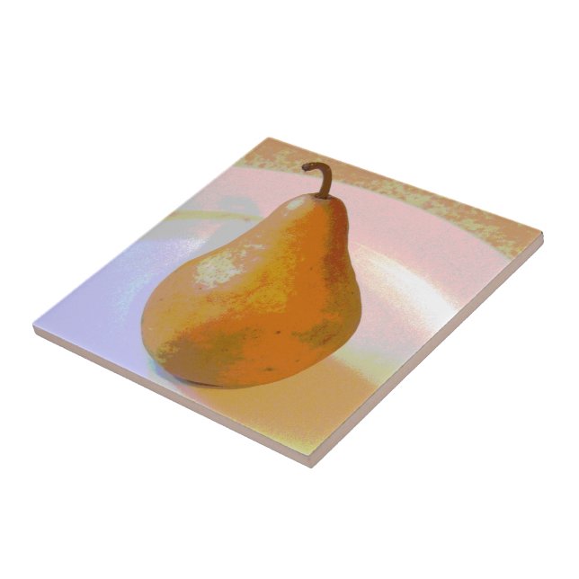 Pear Still Life 2 Tile (Side)