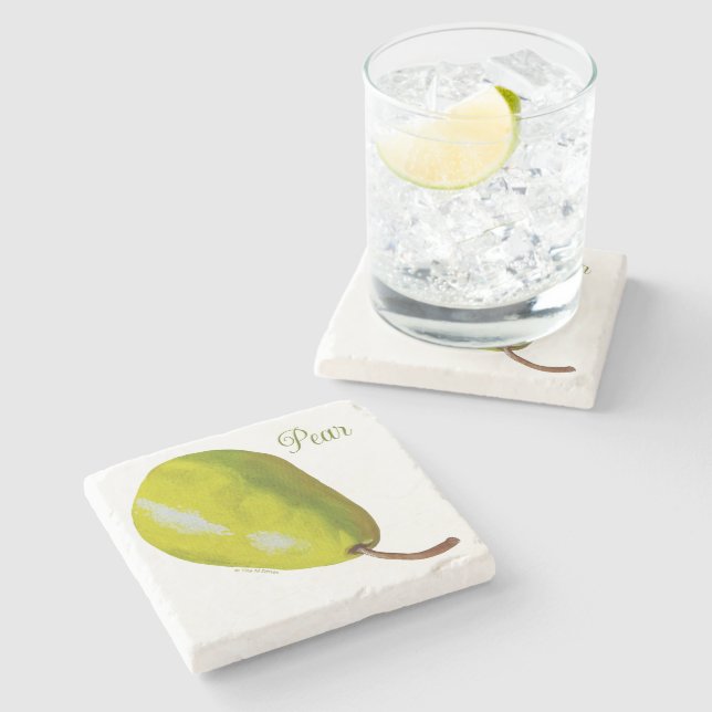 Pear Stone Coasters (Side)