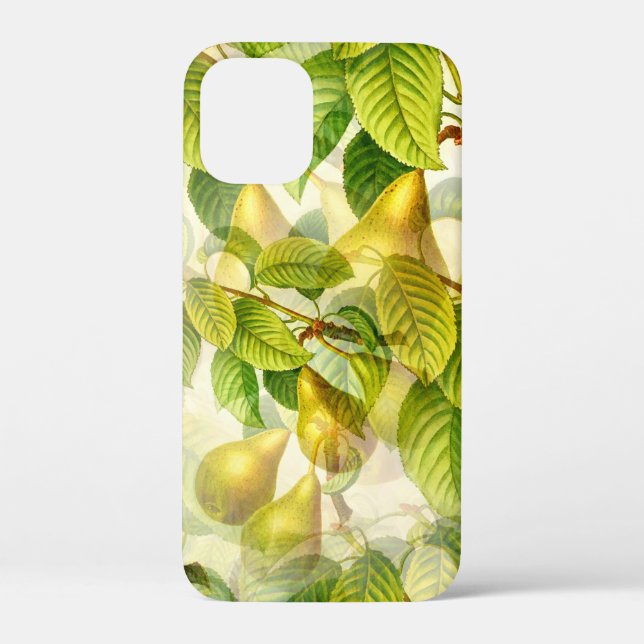 Pear Tree Branches & Pears Pattern  Case-Mate iPhone Case (Back)