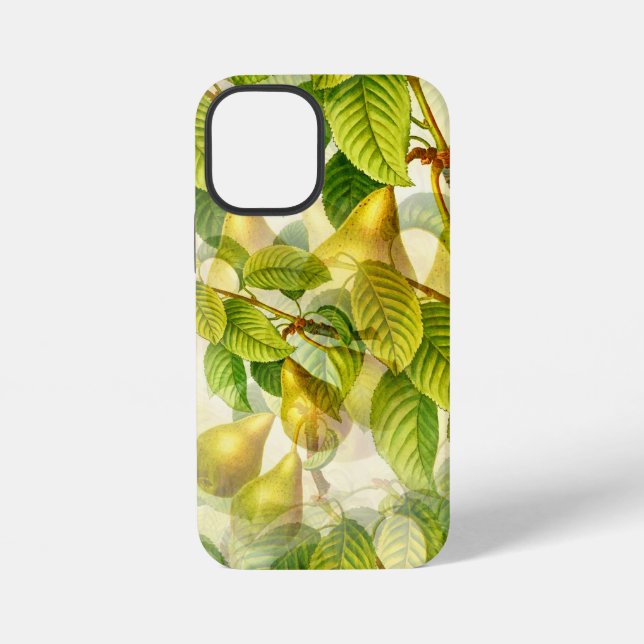 Pear Tree Branches & Pears Pattern  iPhone Case (Back)