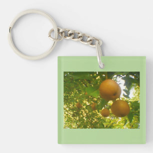 Pear Tree Design Keychain