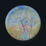 Pear Tree in Flower - Claude Monet Paper Plate<br><div class="desc">Pear Tree in Flower - Claude Monet</div>