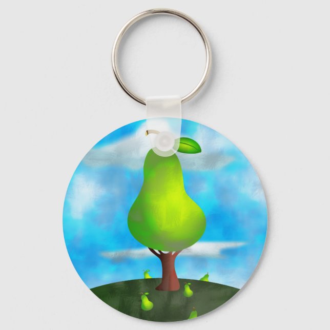 Pear Tree Keychain (Front)