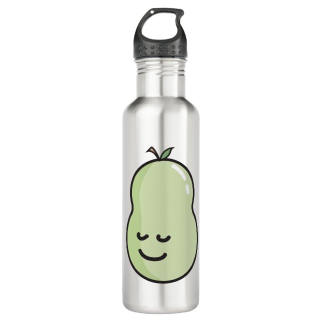 Pear with a smile 710 ml water bottle (Front)